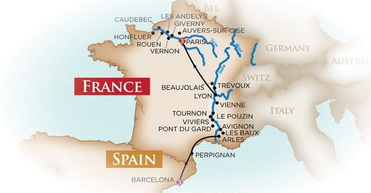 Blue Danube Discovery Map